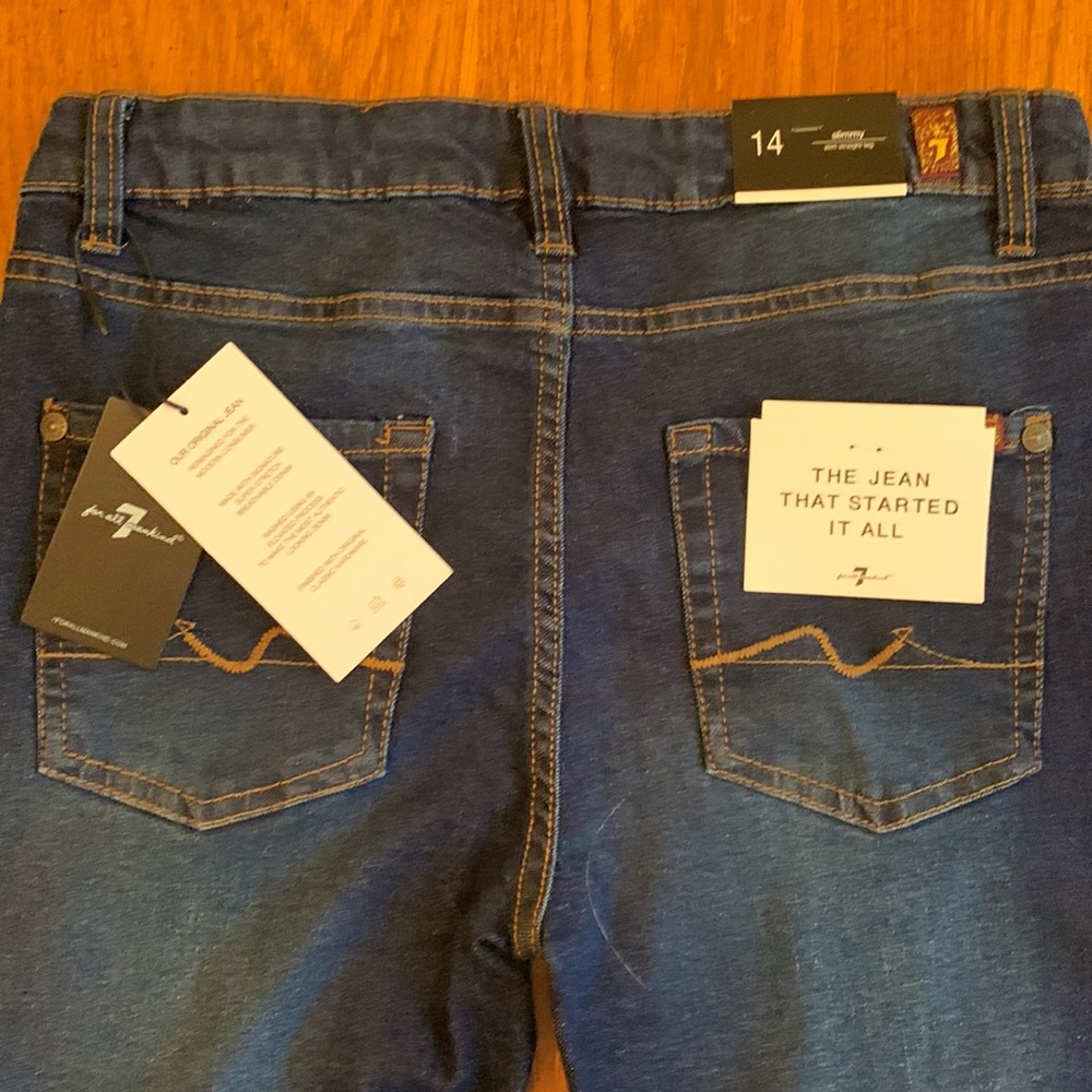 NWT Boys 7 For all mankind jeans. - Picture 5 of 7